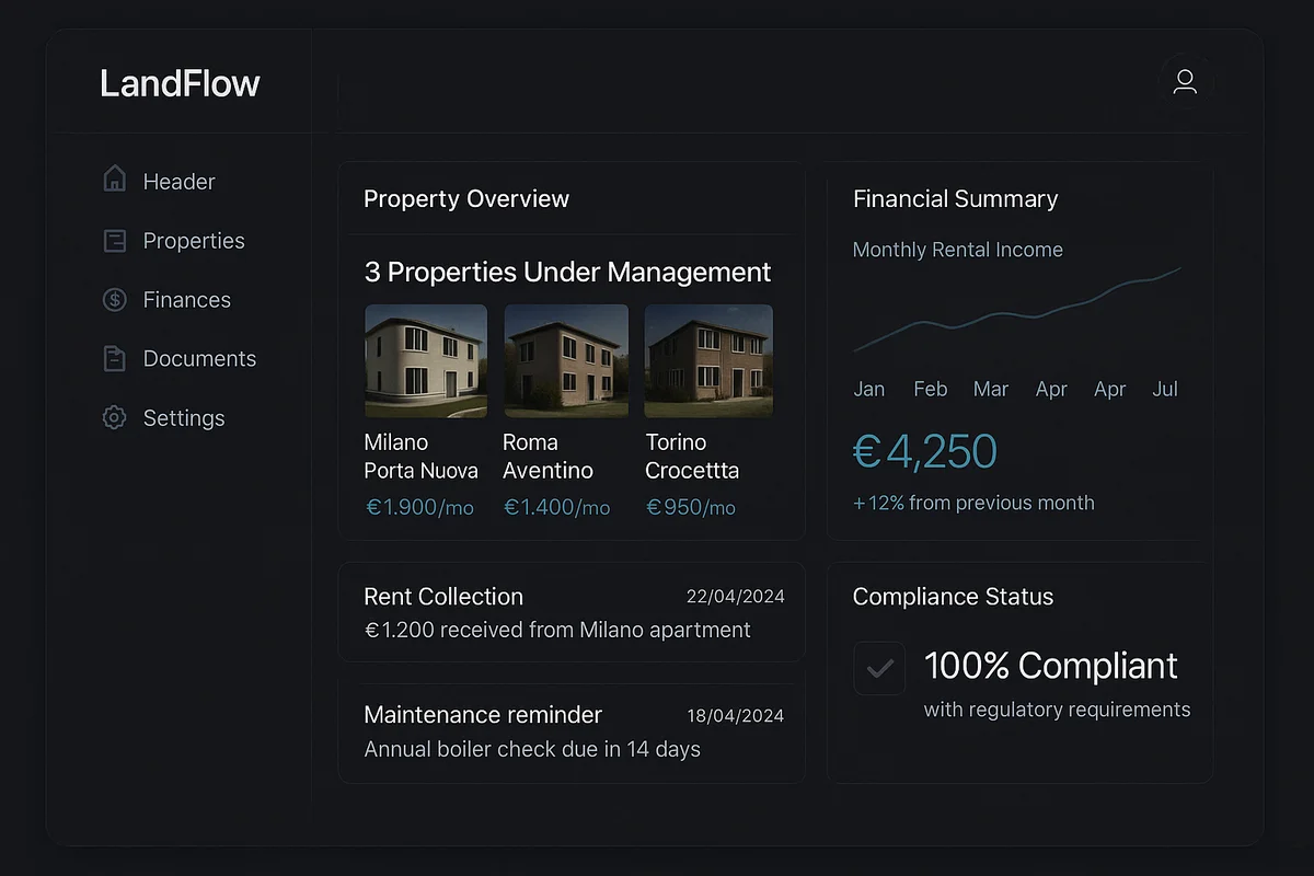 LandFlow Dashboard Example